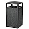 Alpine Industries 40 Gallon Stone Steel All-Weather Commercial Outdoor Trash Can, Grey Stone Panel ALP471-40-GRYS - alternate 5